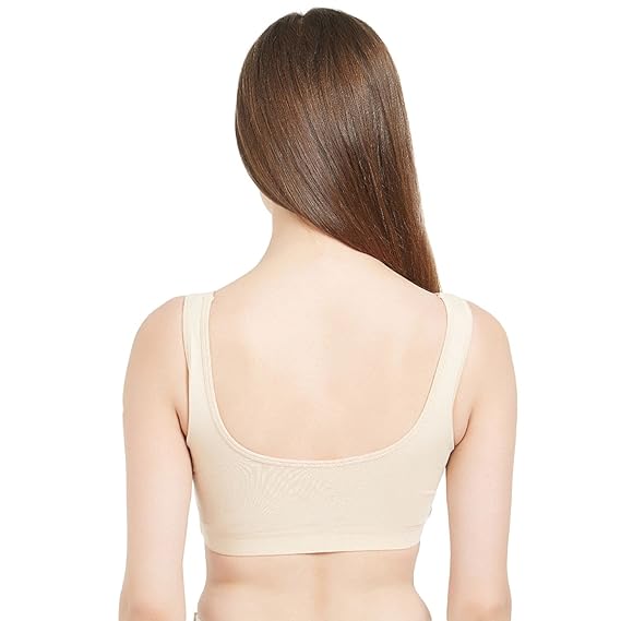 SOIE Women’s Full Coverage Sports Bra – Non-Wired, Non-Padded, Low Impact